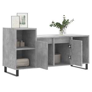TV skříňka betonově šedá 100x35x55 cm kompozitní dřevo - obrázek 4