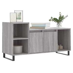 TV skříňka šedá sonoma 100x35x55 cm kompozitní dřevo - obrázek 3