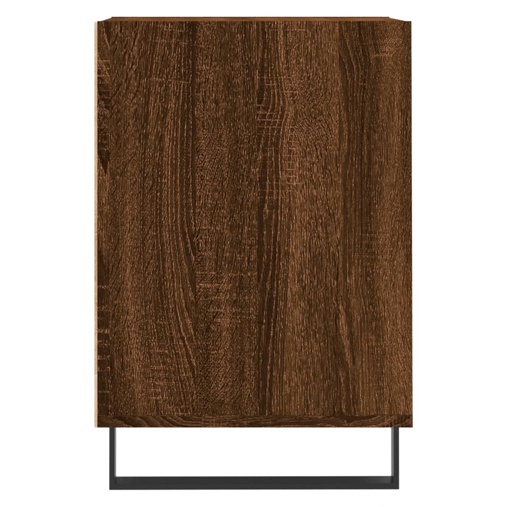 Barna tölgyszínű szerelt fa TV-szekrény 100x35x55 cm 
