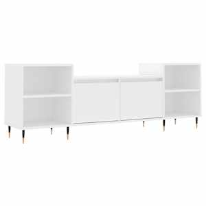 TV skříňka bílá 160 x 35 x 55 cm kompozitní dřevo - obrázek 2