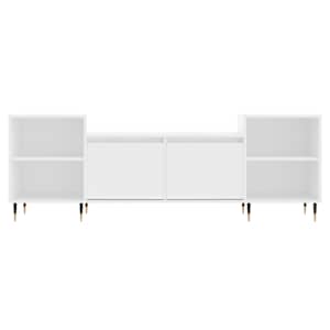TV skříňka bílá 160 x 35 x 55 cm kompozitní dřevo - obrázek 5