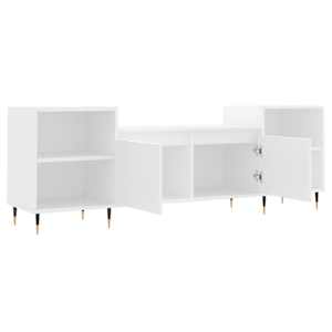 TV skříňka bílá 160 x 35 x 55 cm kompozitní dřevo - obrázek 6