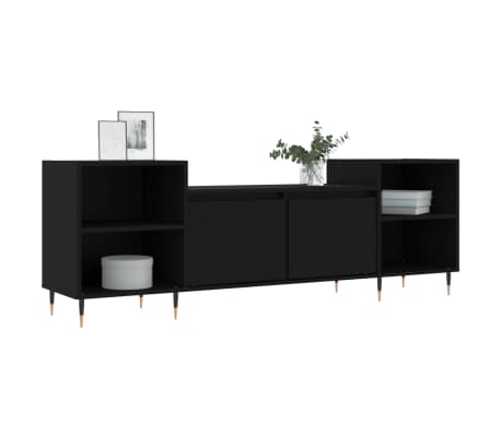 vidaXL TV-Schrank Schwarz 160x35x55 cm Holzwerkstoff