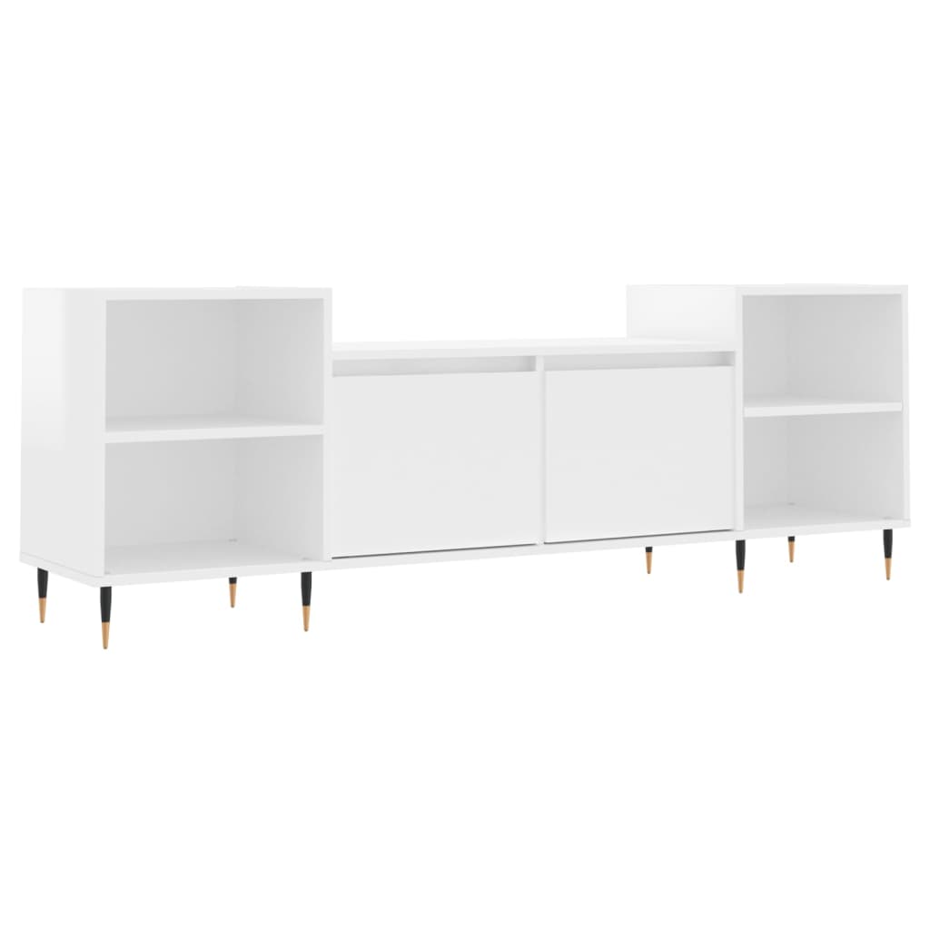 Thumbnail - vidaXL TV-Schrank Hochglanz-Weiß 160x35x55 cm Holzwerkstoff