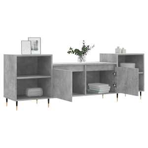 TV skříňka betonově šedá 160x35x55 cm kompozitní dřevo - obrázek 4
