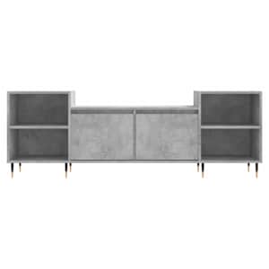 TV skříňka betonově šedá 160x35x55 cm kompozitní dřevo - obrázek 5