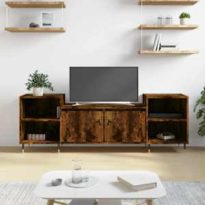 TV skříňka kouřový dub 160x35x55 cm kompozitní dřevo - obrázek 1