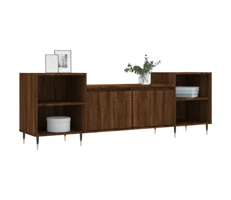 vidaXL TV omarica rjav hrast 160x35x55 cm inženirski les