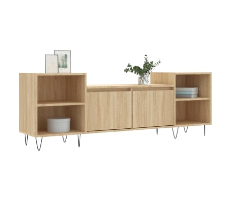 vidaXL TV Cabinet Sonoma Oak 160x35x55 cm Engineered Wood