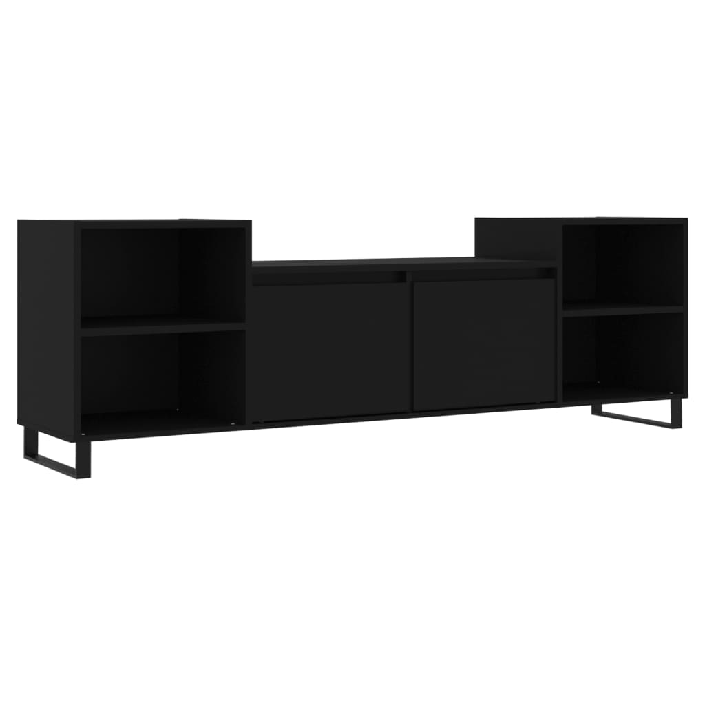 vidaXL Tv-meubel 160x35x55 cm bewerkt hout zwart