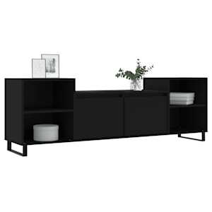vidaXL Έπιπλο Τηλεόρασης Μαύρο 160x35x55 εκ. από Επεξεργασμένο Ξύλο