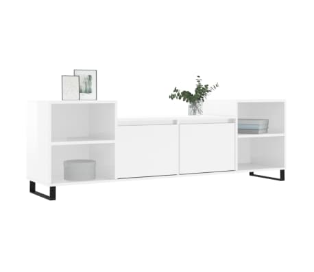 vidaXL TV ormarić sjajni bijeli 160x35x55 cm od konstruiranog drva