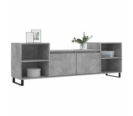 vidaXL Comodă TV, gri beton, 160x35x55 cm, lemn prelucrat