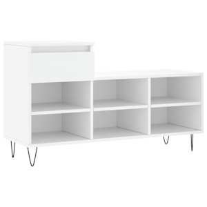 vidaXL jalatsikapp, valge, 102 x 36 x 60 cm, tehispuit