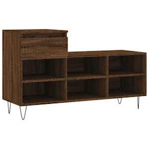 Botník hnědý dub 102x36x60 cm kompozitní dřevo - obrázek 2