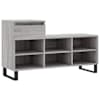 vidaXL kingakapp, hall Sonoma tamm, 102x36x60 cm, tehispuit