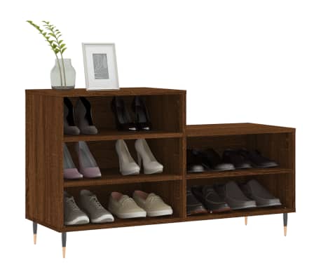 vidaXL kingakapp, pruun tamm, 102x36x60 cm, tehispuit