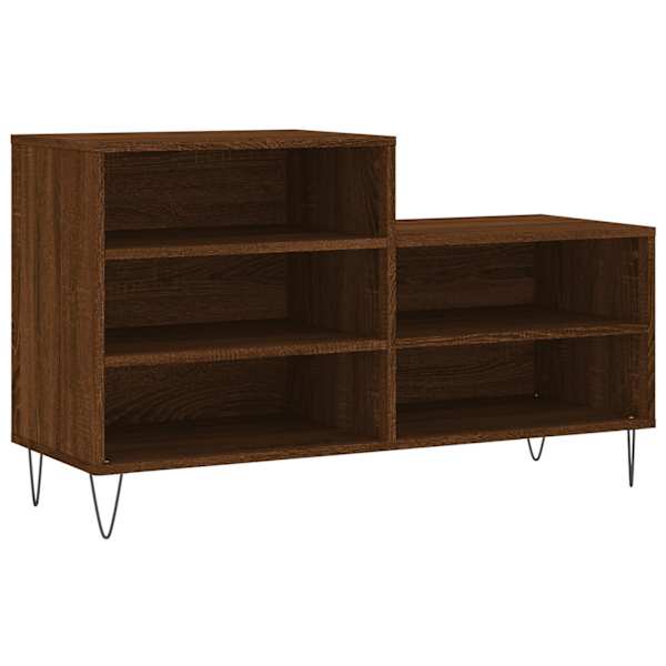 vidaXL kingakapp, pruun tamm, 102x36x60 cm, tehispuit