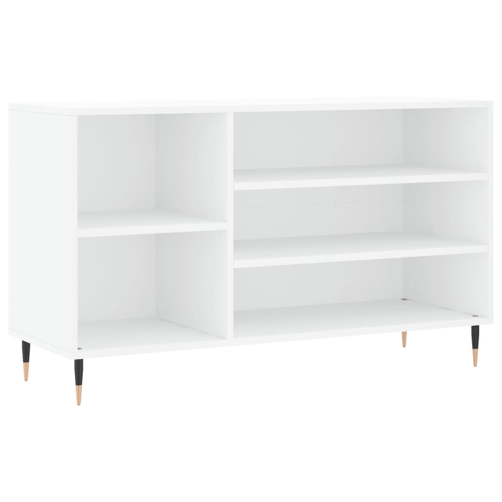 vidaXL Botník bílý 102x36x60 cm kompozitní dřevo