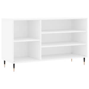 Botník bílý s vysokým leskem 102x36x60 cm kompozitní dřevo - obrázek 2
