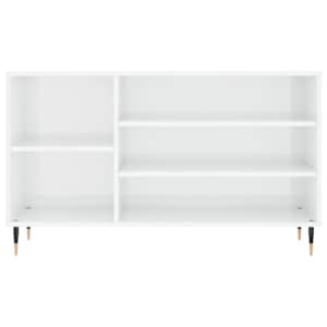 Botník bílý s vysokým leskem 102x36x60 cm kompozitní dřevo - obrázek 4