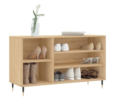 vidaXL Armoire &agrave; chaussures Ch&ecirc;ne sonoma 102x36x60cm Bois d'ing&eacute;nierie