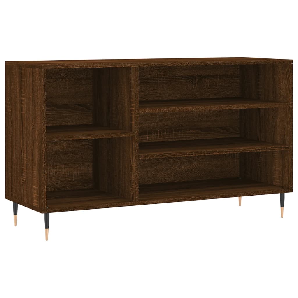 vidaXL Botník hnědý dub 102x36x60 cm kompozitní dřevo