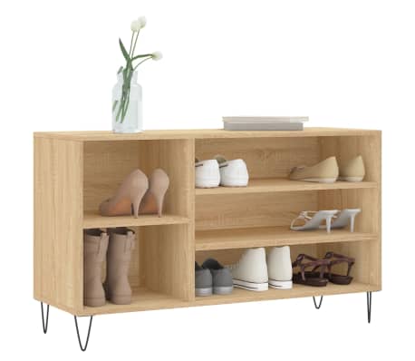 vidaXL Pantofar, stejar sonoma, 102x36x60 cm, lemn prelucrat