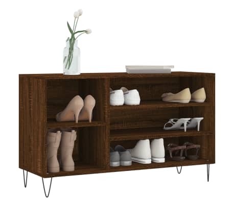 vidaXL Kenk&auml;kaappi ruskea tammi 102x36x60 cm tekninen puu