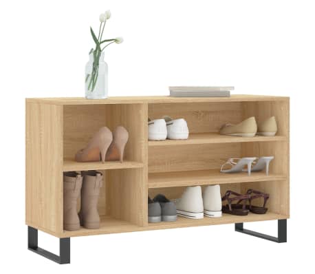 vidaXL skoreol 102x36x60 cm konstrueret tr&aelig; sonoma-eg