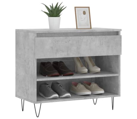 vidaXL kingakapp, betoonhall, 70 x 36 x 60 cm, tehispuit