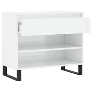 Botník bílý s vysokým leskem 70x36x60 cm kompozitní dřevo - obrázek 6