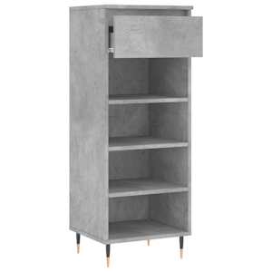 Botník betonově šedý 40x36x105 cm kompozitní dřevo - obrázek 6