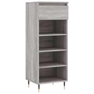vidaXL kingakapp, hall Sonoma tamm, 40x36x105 cm, tehispuit