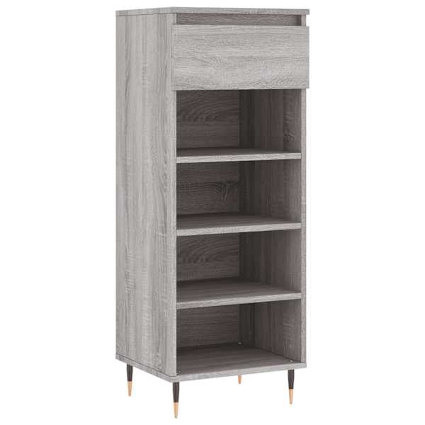 vidaXL kingakapp, hall Sonoma tamm, 40x36x105 cm, tehispuit