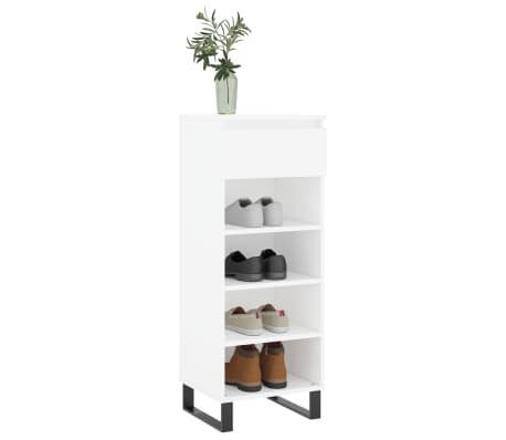 vidaXL Sapateira 40x36x105 cm derivados de madeira branco