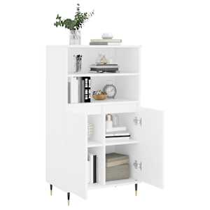 Skříň highboard bílá 60 x 36 x 110 cm kompozitní dřevo - obrázek 4