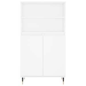 Skříň highboard bílá 60 x 36 x 110 cm kompozitní dřevo - obrázek 6