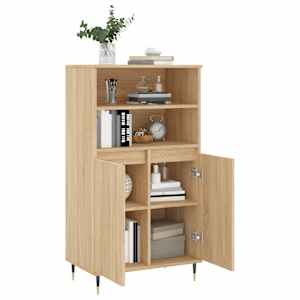 Skříň highboard dub sonoma 60 x 36 x 110 cm kompozitní dřevo - obrázek 4
