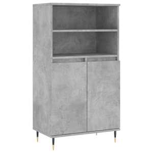 Skříň highboard betonově šedá 60 x 36 x 110 cm kompozitní dřevo - obrázek 2
