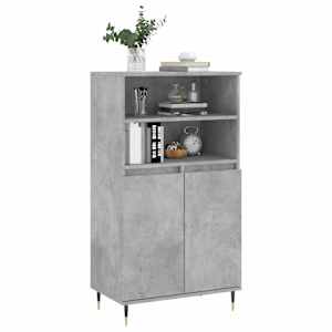 Skříň highboard betonově šedá 60 x 36 x 110 cm kompozitní dřevo - obrázek 3