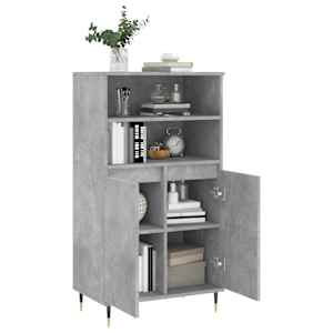 Skříň highboard betonově šedá 60 x 36 x 110 cm kompozitní dřevo - obrázek 4