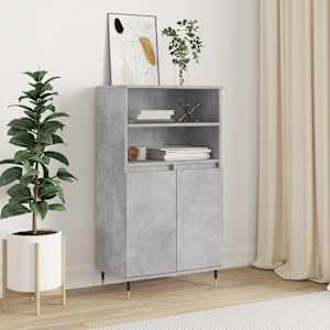 Skříň highboard betonově šedá 60 x 36 x 110 cm kompozitní dřevo - obrázek 1