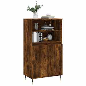 Skříň highboard kouřový dub 60 x 36 x 110 cm kompozitní dřevo - obrázek 3