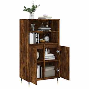 Skříň highboard kouřový dub 60 x 36 x 110 cm kompozitní dřevo - obrázek 4