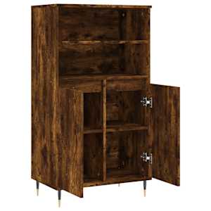 Skříň highboard kouřový dub 60 x 36 x 110 cm kompozitní dřevo - obrázek 5