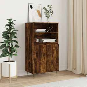 Skříň highboard kouřový dub 60 x 36 x 110 cm kompozitní dřevo - obrázek 1