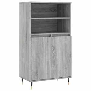 Skříň highboard šedá sonoma 60 x 36 x 110 cm kompozitní dřevo - obrázek 2