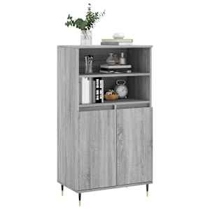Skříň highboard šedá sonoma 60 x 36 x 110 cm kompozitní dřevo - obrázek 3