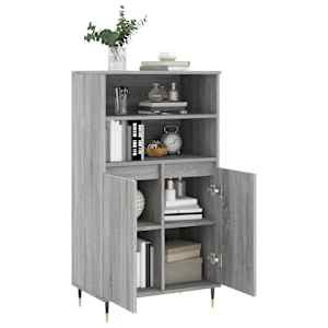 Skříň highboard šedá sonoma 60 x 36 x 110 cm kompozitní dřevo - obrázek 4